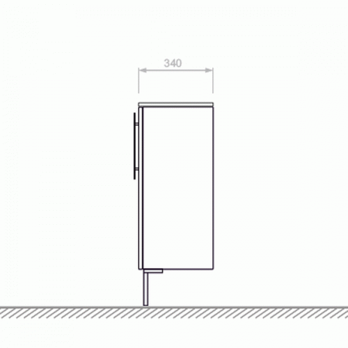 Шкаф напольный Verona Lusso (LS412L) (30 см)