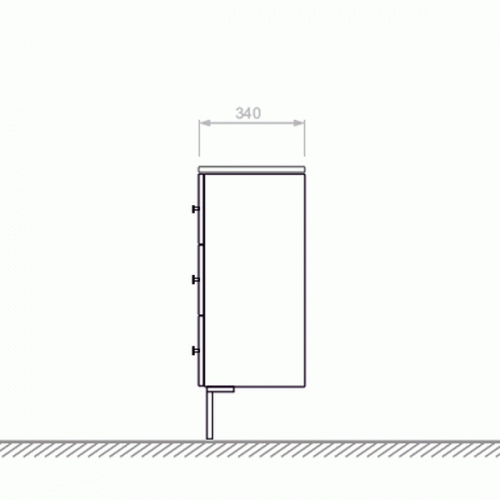 Шкаф напольный Verona Lusso (LS413) (60 см)