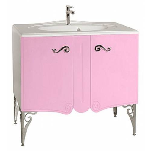 Тумба для ванной Bellezza Эстель 80 (розовый)