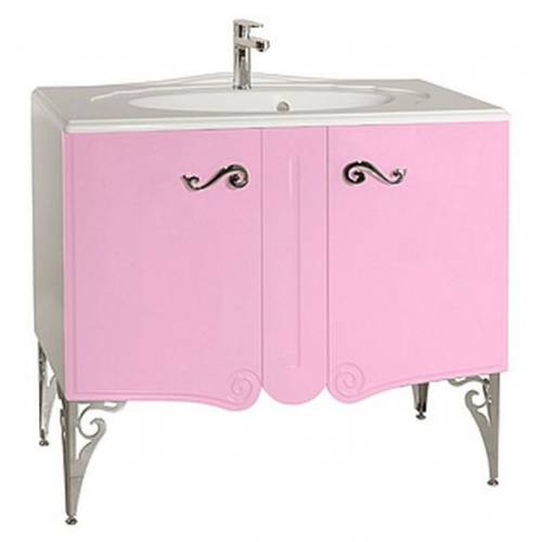 Тумба для ванной Bellezza Эстель 90 (розовый)