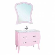 Тумба для ванной Bellezza Грация 100 (розовый)