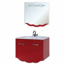 Тумба для ванной Bellezza Версаль 80 (красный) (1 внутр. ящик)