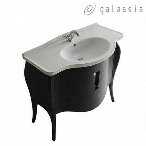 Тумба для ванной Galassia Ethos (8478) (110 см) черный дуб