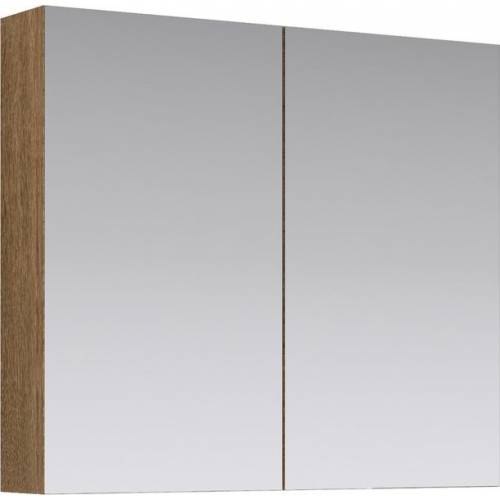 Зеркальный шкаф Aqwella МС (80 см) (дуб сонома)