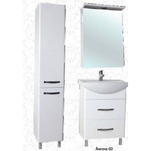 Зеркальный шкаф Bellezza Анкона 55 L (белый)