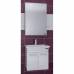Зеркальный шкаф СанТа Стандарт (50 см) (белый) (со светильником)