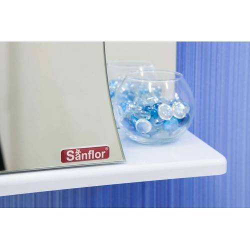 Зеркальный шкаф Sanflor Илона 45 R (белый)