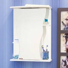 Зеркальный шкаф Sanflor Илона 55 R (белый)