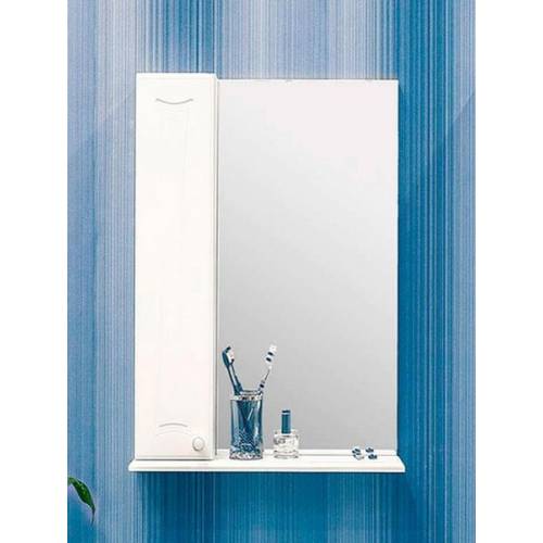 Зеркальный шкаф Sanflor Карина 55 L (белый)