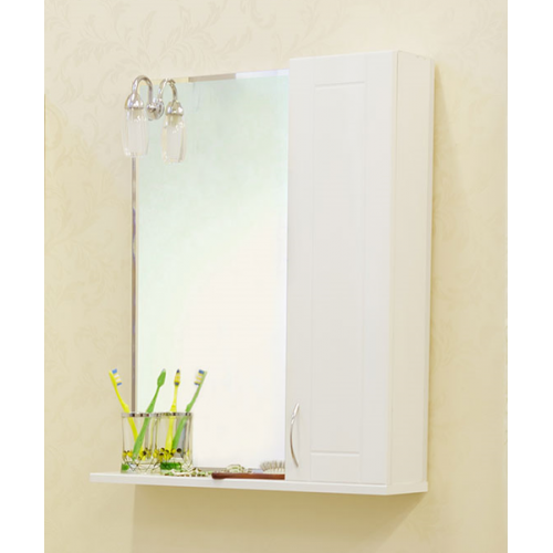 Зеркальный шкаф Sanflor Николь 65 R (белый)