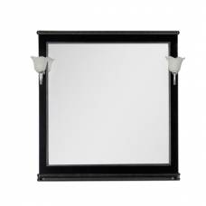 Зеркало Aquanet Валенса 100 черный (кракалет серебро)