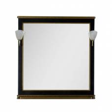 Зеркало Aquanet Валенса 100 черный (кракалет золото)