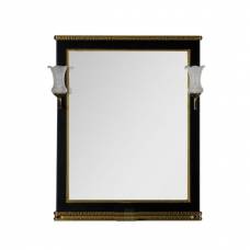 Зеркало Aquanet Валенса 80 черный (кракалет золото)