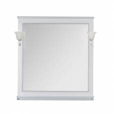 Зеркало Aquanet Валенса 90 белый (кракалет серебро)