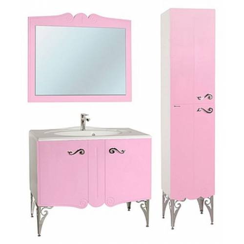 Зеркало Bellezza Эстель 100 (розовый)