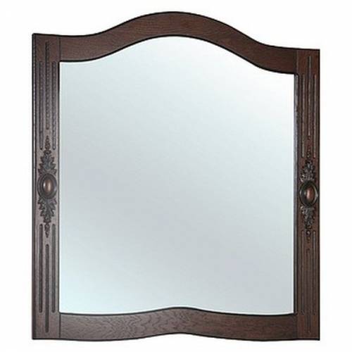 Зеркало Bellezza Грация Жардин 100 (черный, патина серебро) (с подогревом)