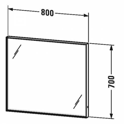 Зеркало Duravit L-cube (LC738100000) (80 см)