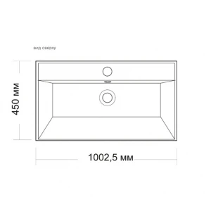 Раковина СаНта Classic 100м литой мрамор