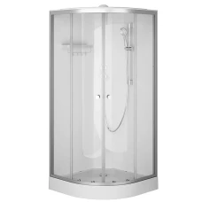 Душевая кабина AM.PM X-Joy 90x90 W94C-401-090MT профиль серебристый, низкий поддон