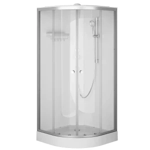 Душевая кабина AM.PM X-Joy 90x90 W94C-401-090MT профиль серебристый, низкий поддон