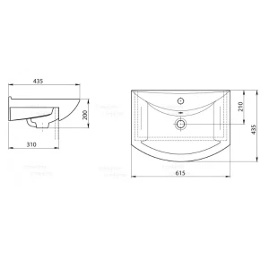 Раковина Санта Грация 60