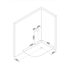 Душевая кабина Taliente TA-12080M(R) 120х80 матовое стекло