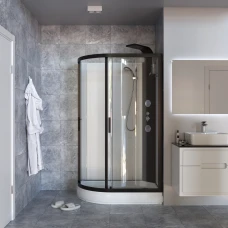 Душевая кабина Taliente TA-128CB(R) с гидромассажем 120х80, прозрачное стекло