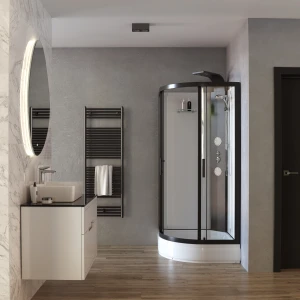 Душевая кабина Taliente TA-99CB 90х90 с гидромассажем, прозрачное стекло