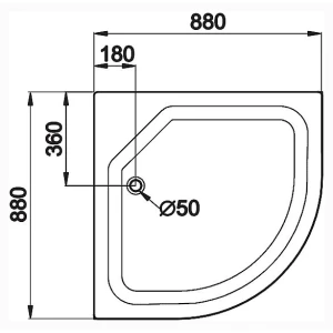 Поддон для душа Triton ПД23 88x88