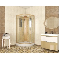 Душевая кабина Niagara Luxe NG-7715GBK 90x90