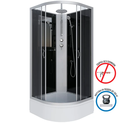 Душевая кабина Niagara Classic NG-3503-14BKT 80x80