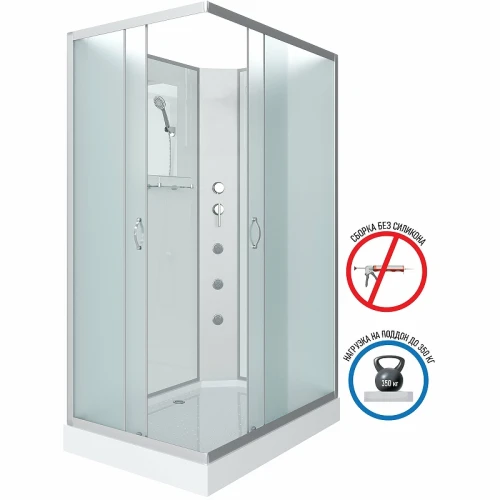 Душевая кабина Niagara Classic NG-43185-14QBKG 110x80