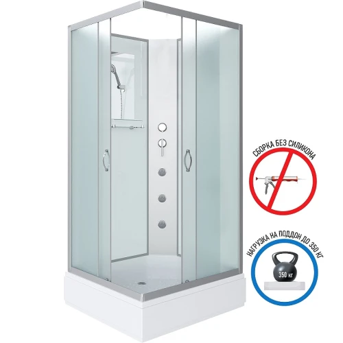 Душевая кабина Niagara Classic NG-33984-14QBKG 90x80