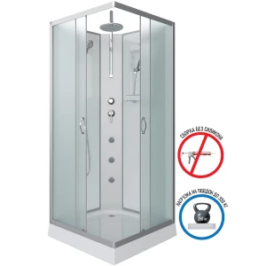 Душевая кабина Niagara Classic NG-1101-14BKTG 90x90