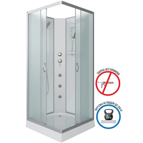 Душевая кабина Niagara Classic NG-1101-14BKG 90x90