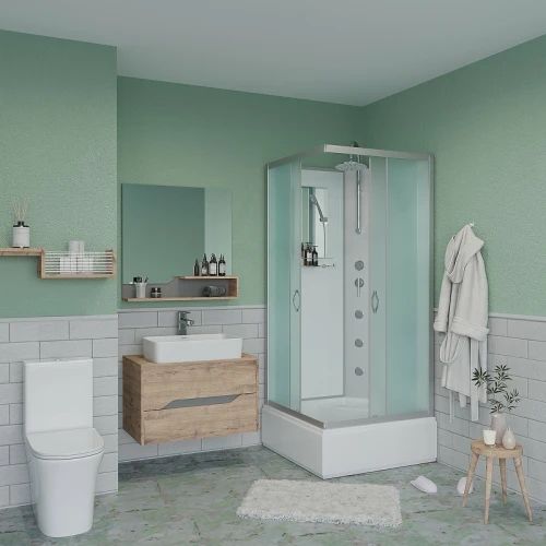 Душевая кабина Niagara Classic NG-1108-14BKTG 90x90