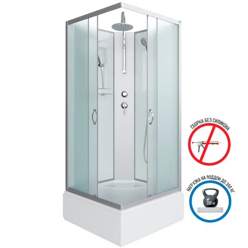 Душевая кабина Niagara Classic NG-1108-14BKT 90x90