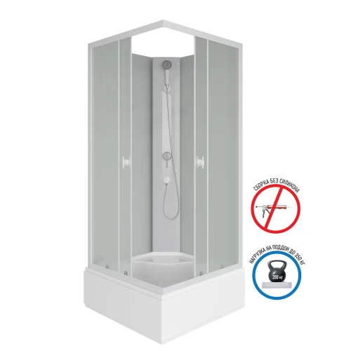 Душевая кабина Niagara Promo P100/26Q/MT/BK 100x100