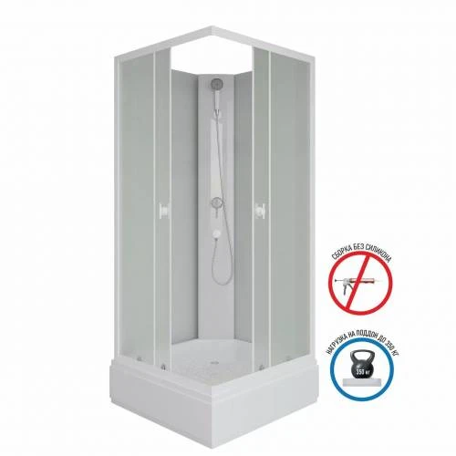 Душевая кабина Niagara Promo P80/26Q/MT/BK 80x80