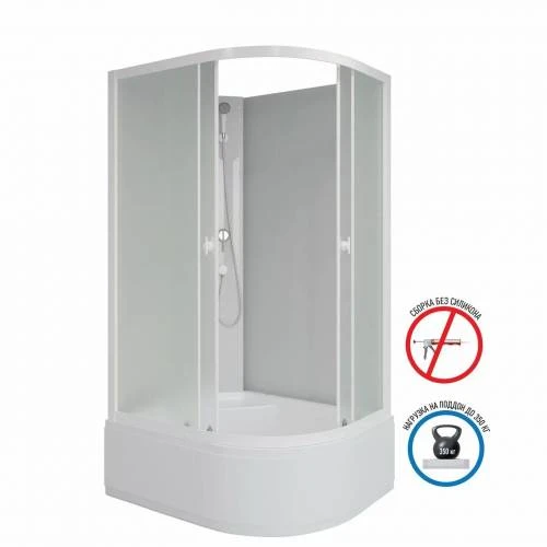 Душевая кабина Niagara Promo P90/70/40L/MT/BK 90x70