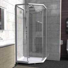 Душевая кабина IDO Showerama 10-5 Comfort 90х90 профиль хром, стекло прозрачное