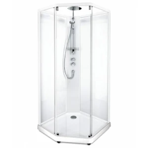 Душевая кабина IDO Showerama 10-5 Comfort 90х90 профиль белый, стекло прозрачное