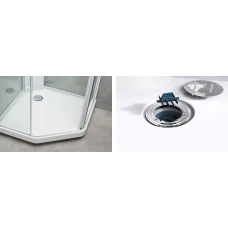 Душевая кабина IDO Showerama 10-5 Comfort 100х100 профиль белый, стекло прозрачное