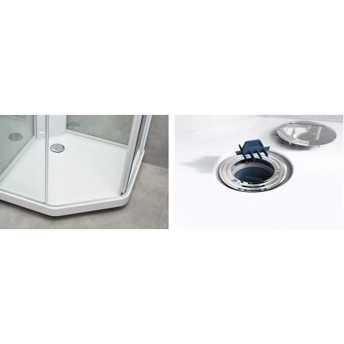 Душевая кабина IDO Showerama 10-5 Comfort 100х100 профиль белый, стекло прозрачное