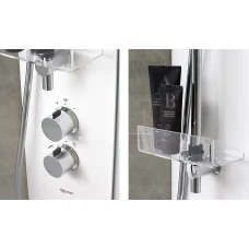 Душевая кабина IDO Showerama 10-5 Comfort 100х100 профиль белый, стекло прозрачное