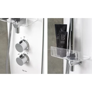 Душевая кабина IDO Showerama 10-5 Comfort 90х90 профиль белый, стекло прозрачное