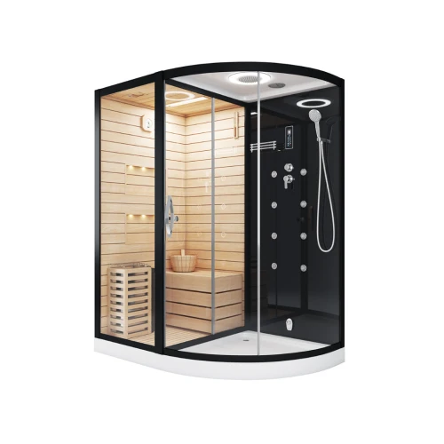 Сауна Cerutti SPA Lugano Nero-L Black 180x110