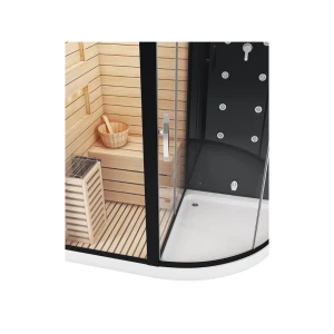 Сауна Cerutti SPA Lugano Nero-L Black 180x110