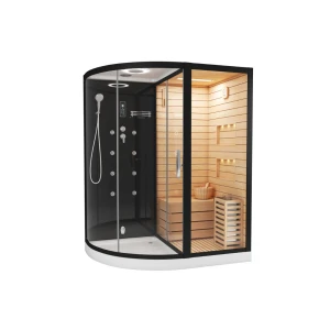 Сауна Cerutti SPA Lugano Nero-R Black 180x110