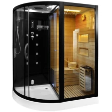 Сауна Cerutti SPA Lugano Nero-R Black 180x110